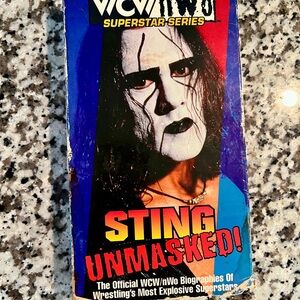 WCW/nWo Sting Unmasked VHS - Blue and Red
